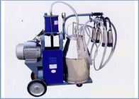 Automatic Trolley Type Piston Pump Mobile Milking Machine For Dairy Cows , 25L